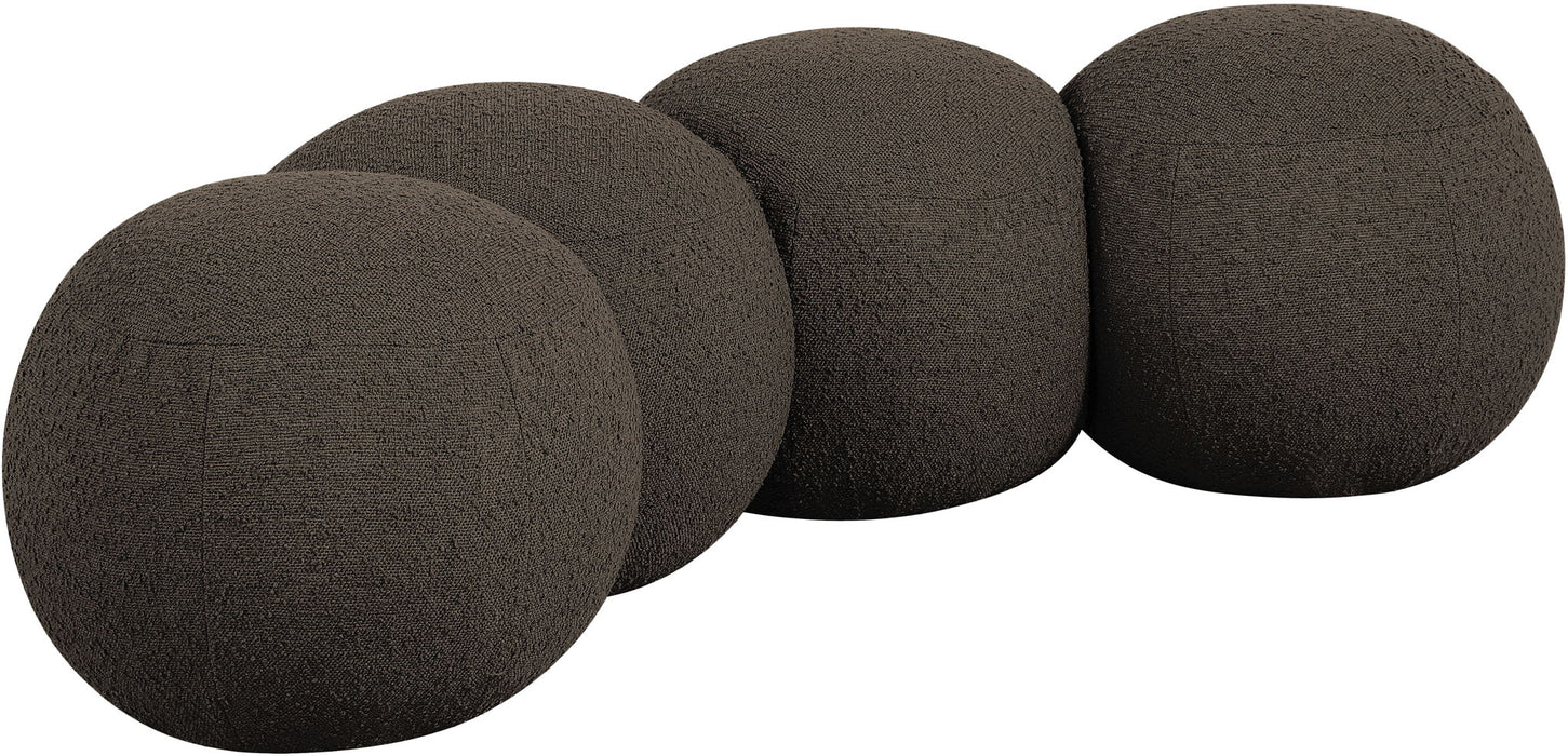 Apollo - Boucle Fabric Bench