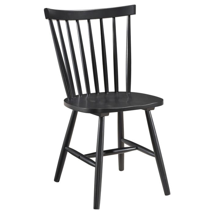 Hollyoak - Windsor Wood Dining Side Chair (Set of 2) - Black