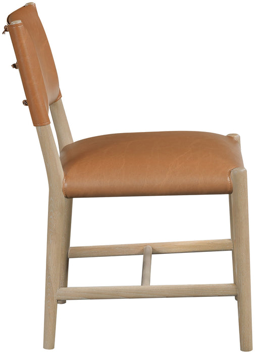 Andie - Vegan Leather Upholstered Dining Chair (Set of 2) - Natural Base