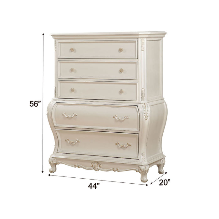 Chantelle - Chest - Pearl White Finish