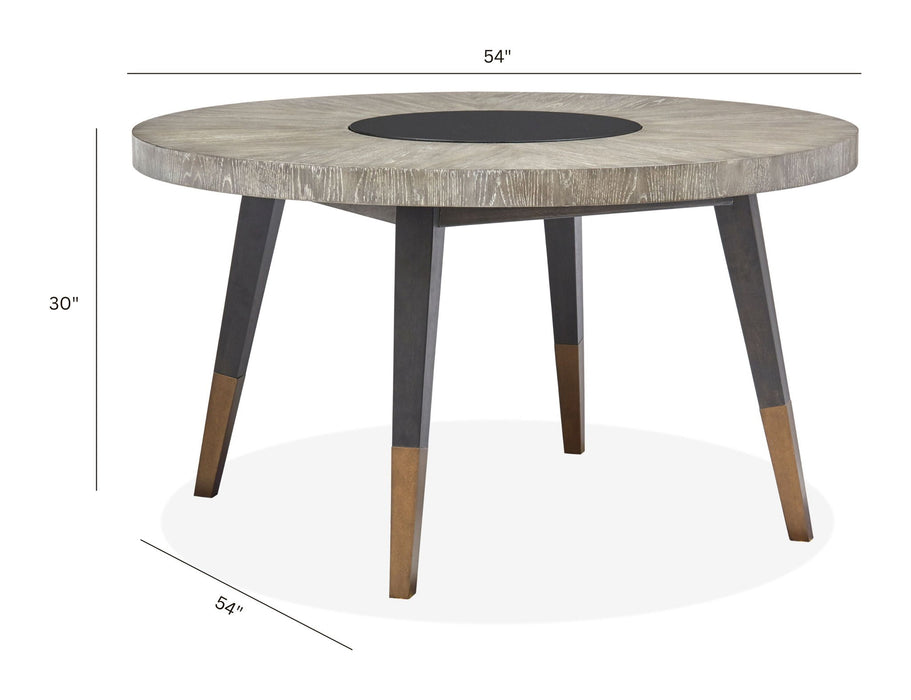 Ryker - Round Dining Table - Homestead Brown