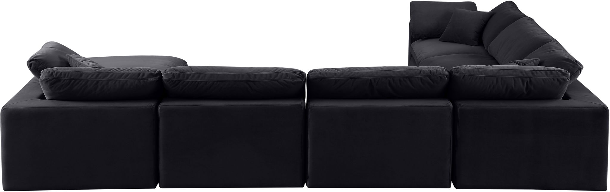 Comfy - 7 Piece Velvet Modular Sectional With Chaise