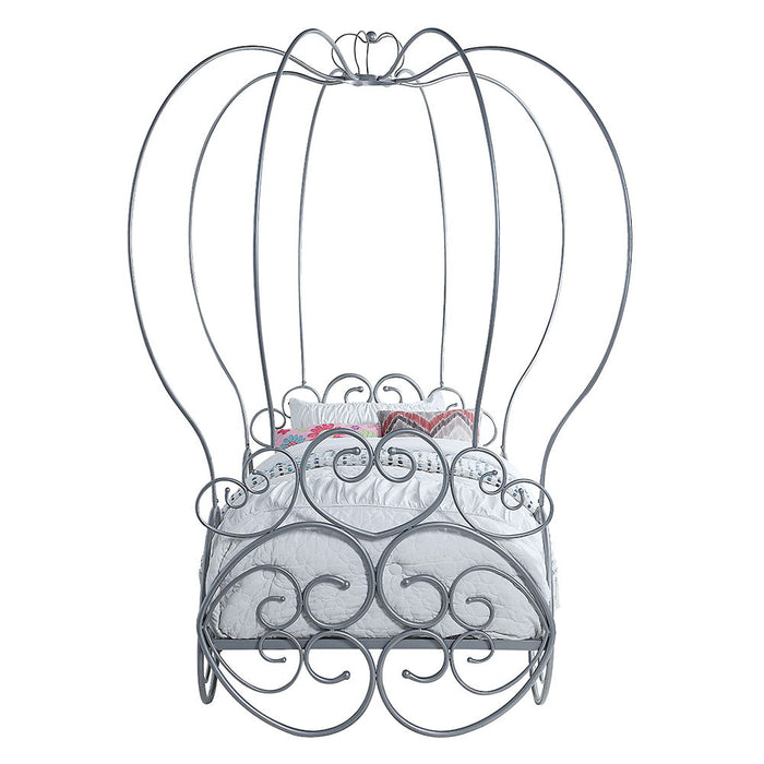 Priya - Twin Bed With Canopy - Silver