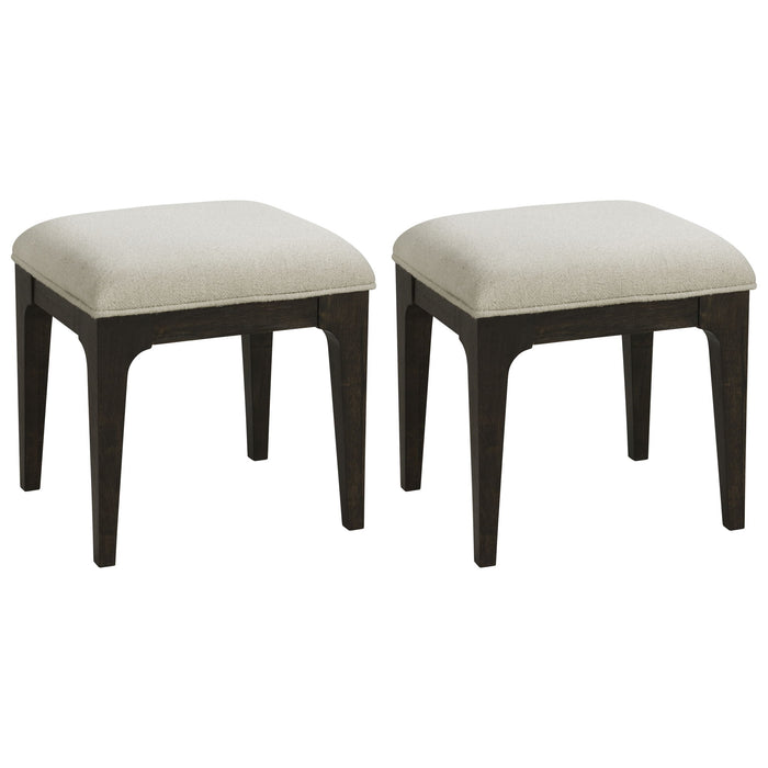 Sutton Place - Upholstered Stools (Set of 2) - Cocoa