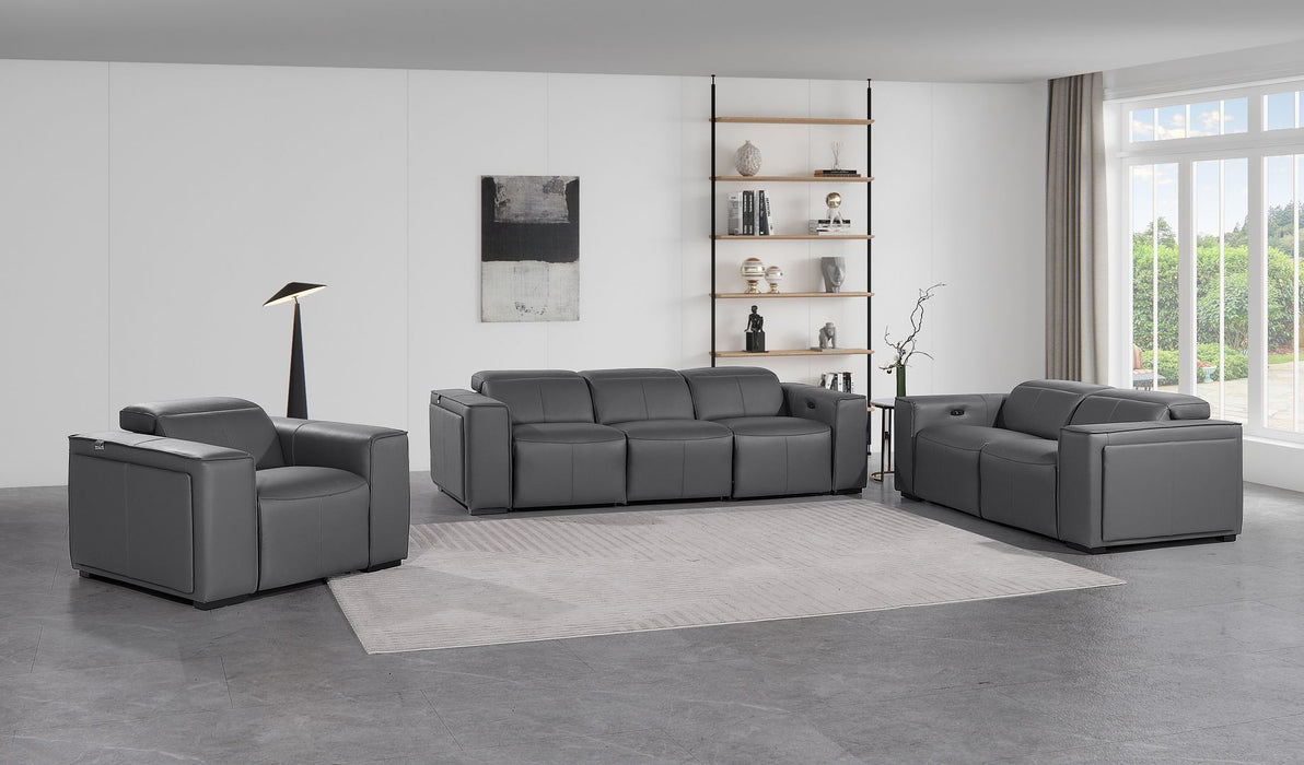 1224 - 6-Piece Modular Power Reclining Sofa, Loveseat & Chair Set In With 5 Power Recliners & Power Headrests