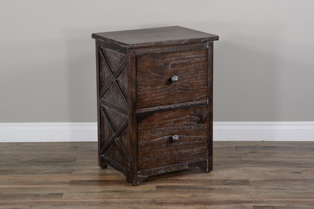 Sofia - File Cabinet - Dark Brown