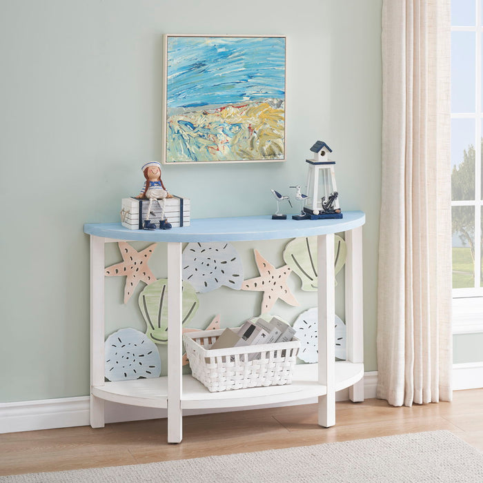 Marianna - Demilune Accent Console - Multi Color