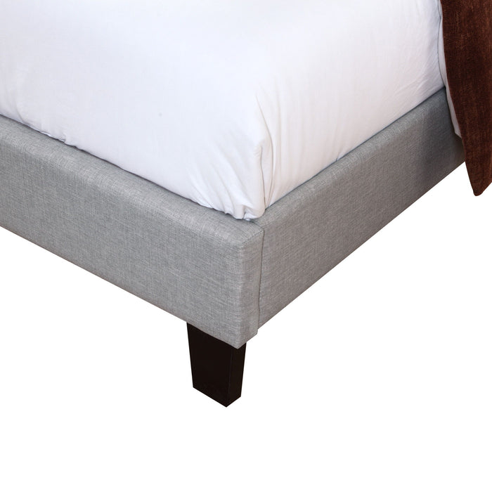 Madison - Full Upholstered Bed - Light Gray