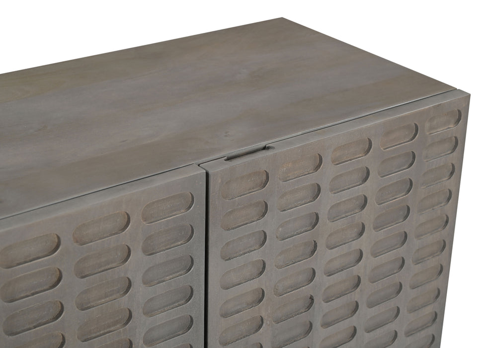 Telesto - Three Door Credenza - Gray