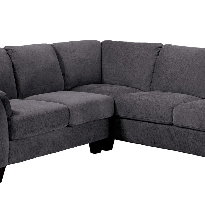 Clayton II - Rsf Sectional - Charcoal Gray