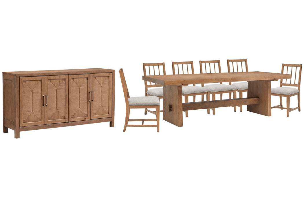 Lindon - Trestle Dining Table Set