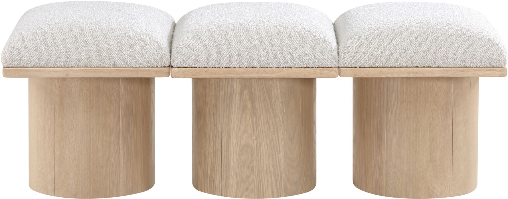 Pavilion - 3 Piece Modular Bench With Natural Base