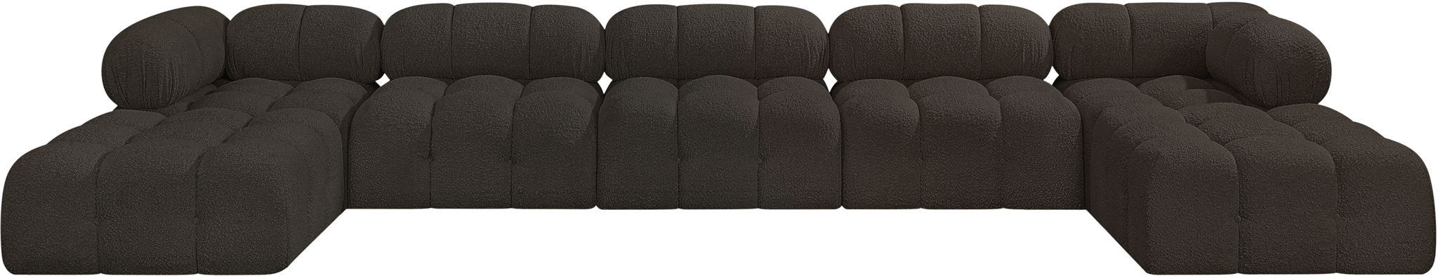 Ames - 7 Piece Fabric Modular U-Shaped Sectional