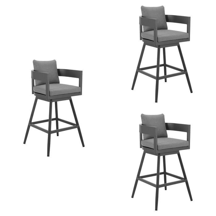 Menorca - Outdoor Patio Swivel Bar Stool Set