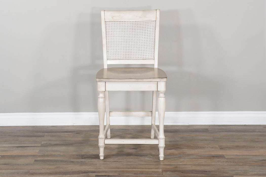 Westwood Village - Caneback Barstool With Wood Seat