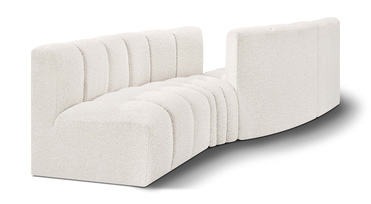 Arc - Boucle Fabric 4 Piece Sofa
