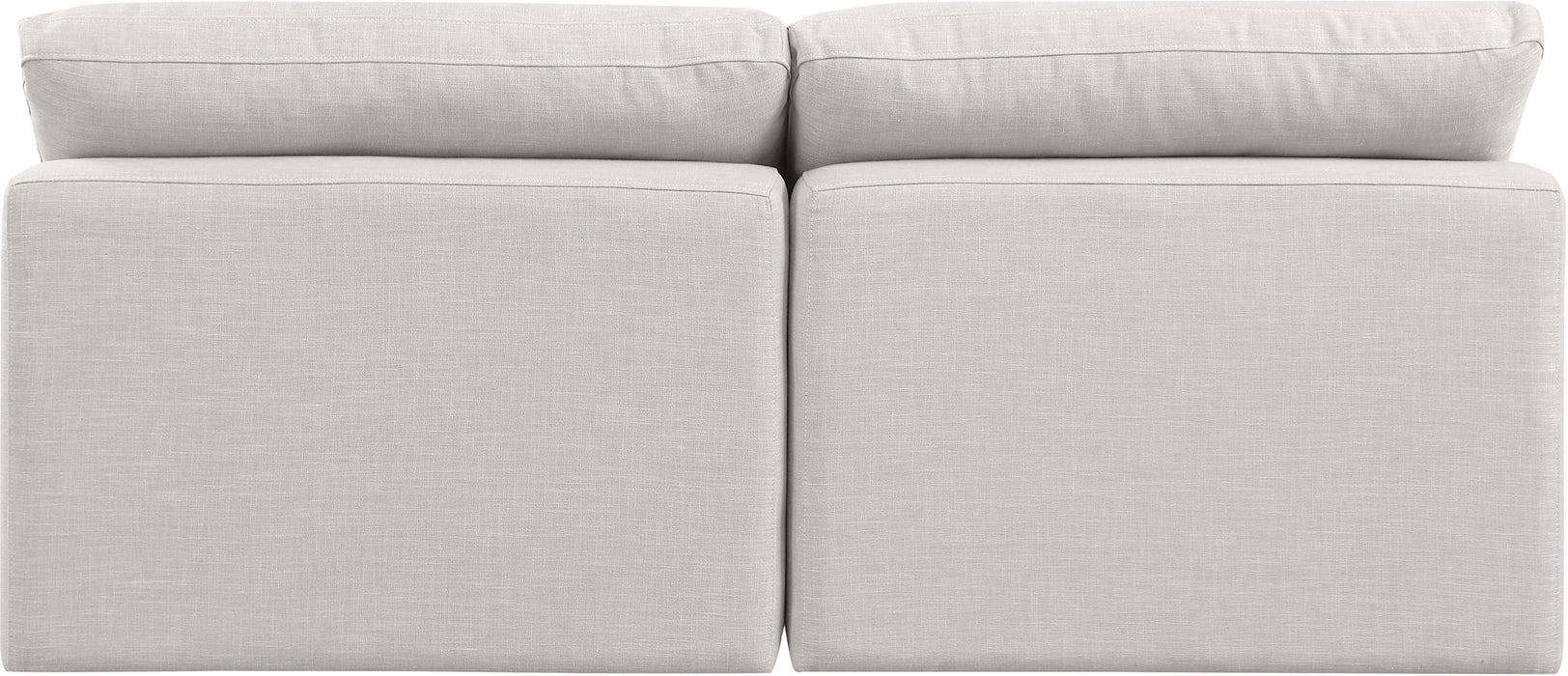 Indulge - Linen 2 Seat Modular Armless Sofa