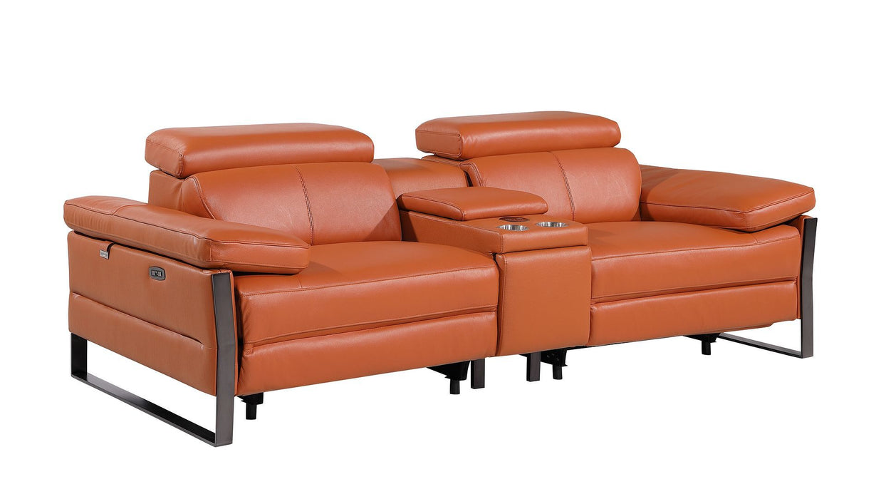 1246 - Modular Power Triple Reclining Sofa And Console Loveseat Set With Power Headrests