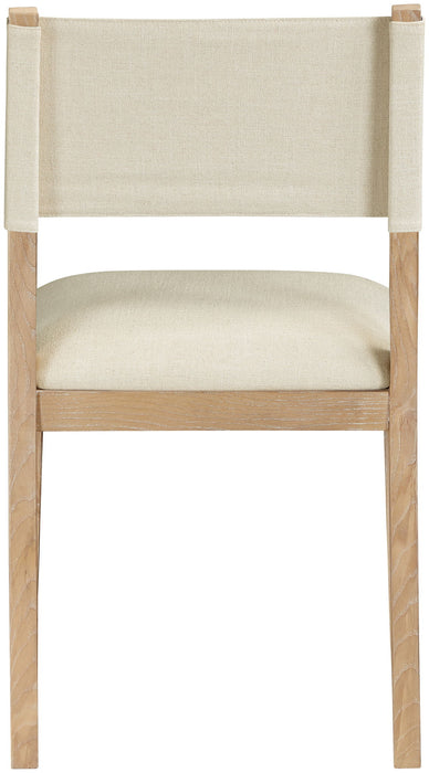 Avon - Linen Textured Performance Fabric Upholstered Dining Side Chair (Set of 2)