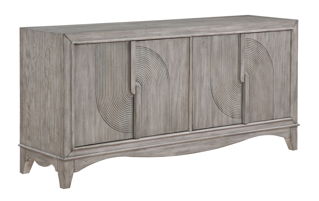 Carbondale - Four Door Credenza - Gray