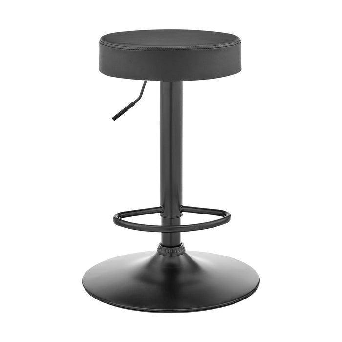 Dax - Backless Adjustable Height Bar Stool - Dark Gray