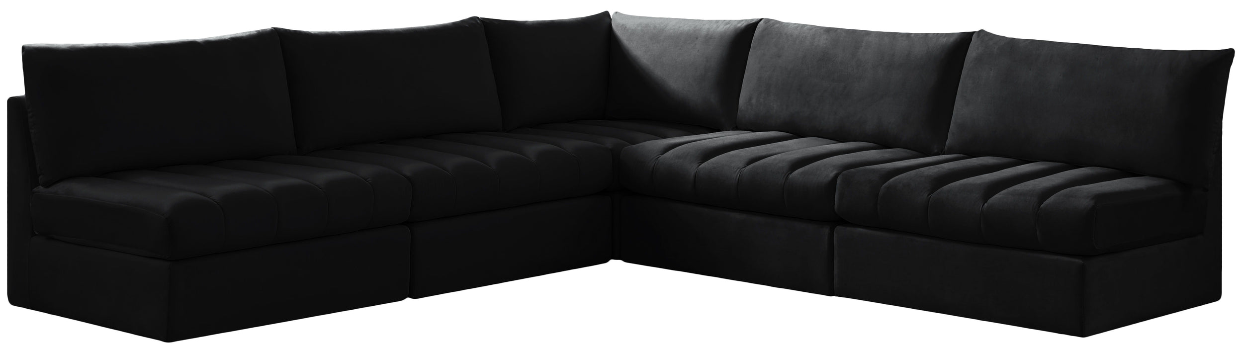 Jacob - Modular Sectional 5 Piece - Black