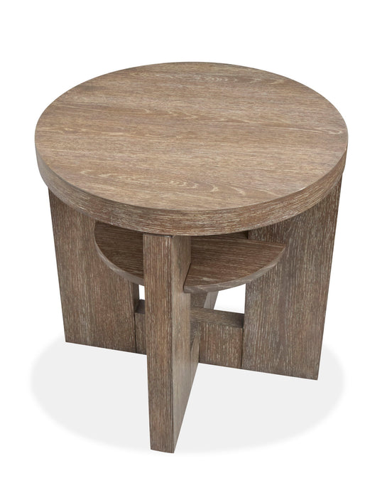 Conway - Round End Table - Spiced Brown