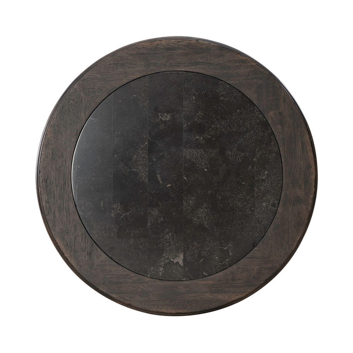 Paradise Valley - Round Chairside Table - Dark Brown