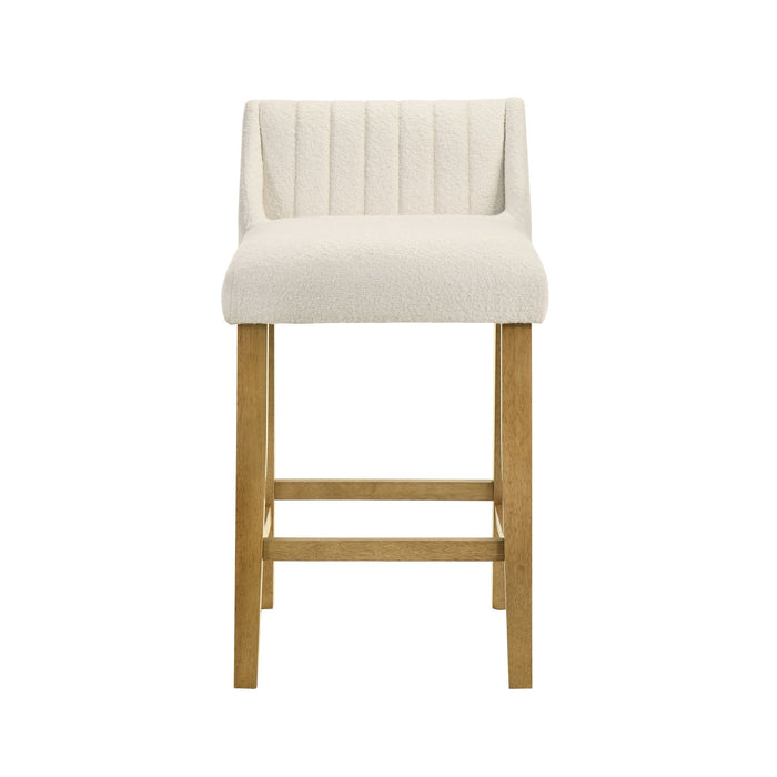 Fauna - Modern Transitional Wood Counter Height Kitchen Bar Stool