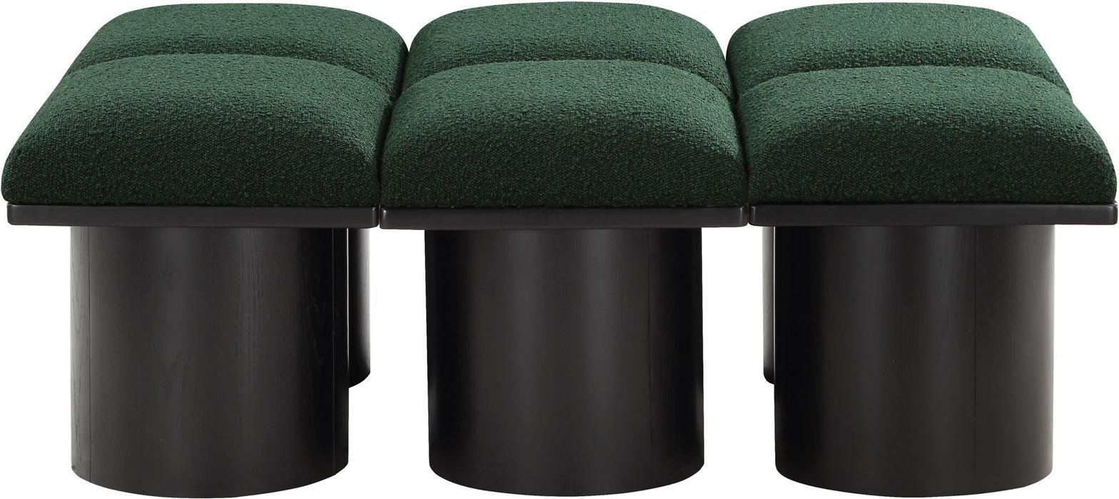 Pavilion - 6 Piece Modular Bench With Black Base