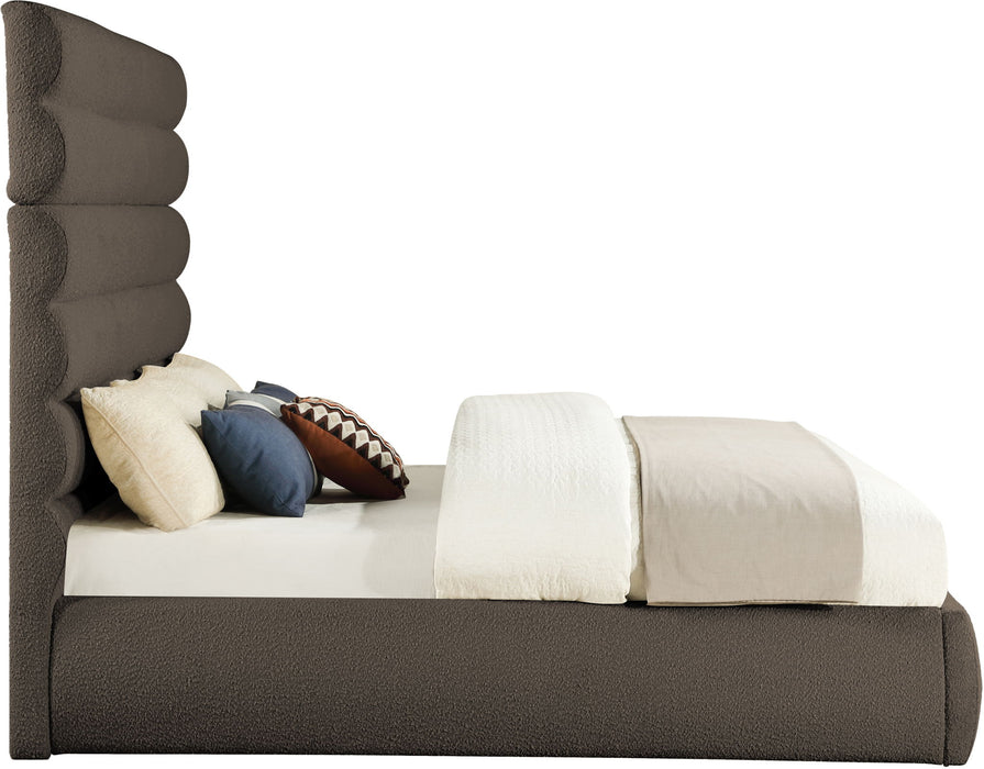 Adam - Boucle Fabric Bed With 70.5" Headboard