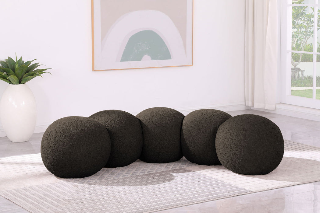 Apollo - Boucle Fabric Bench