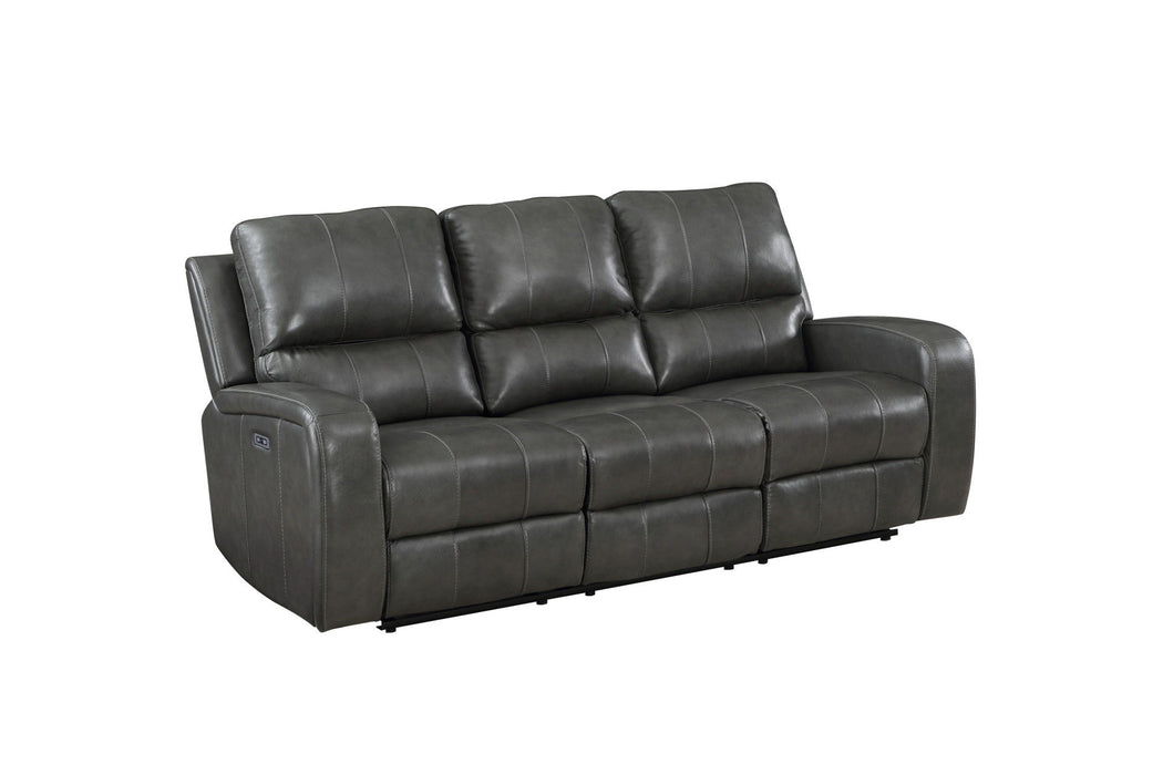 Linton - Leather Sofa With Power Footrest