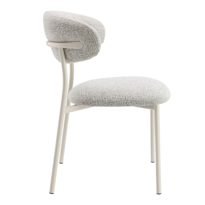 Kalam - Side Chair (Set of 2) - Gray Fabric & Beige