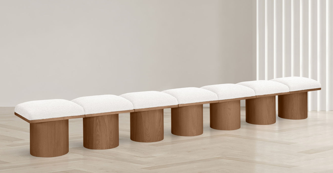 Pavilion - 7 Piece Modular Bench With Brown Base