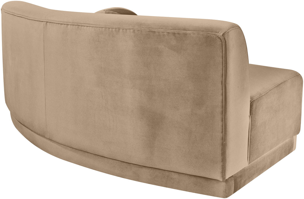 Avra - Velvet Performance Fabric Upholstered Armless Sofa
