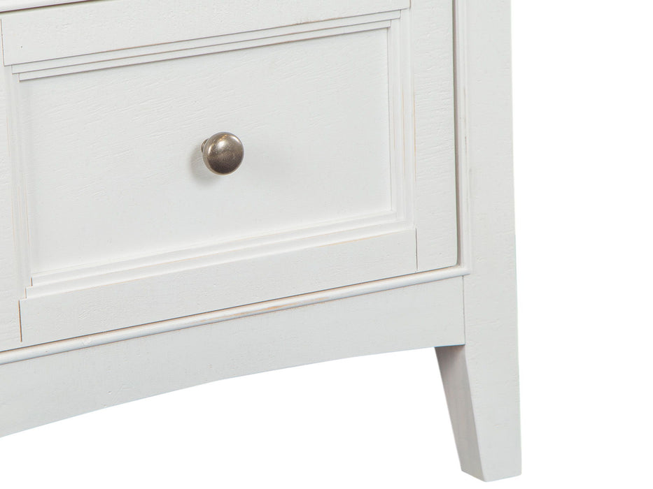 Heron Cove - Small Drawer Nightstand - Chalk White And Dovetail Gray