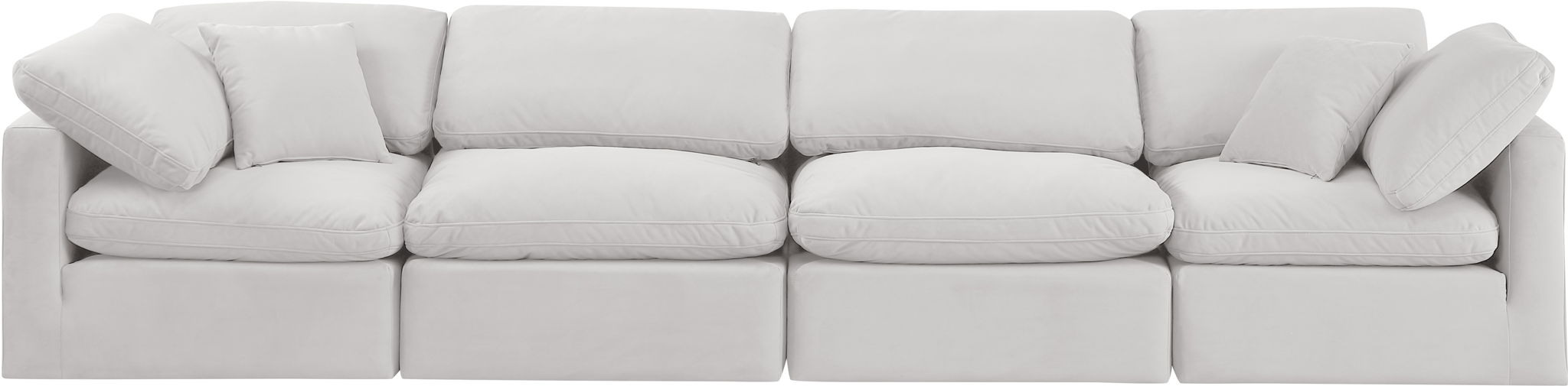 Indulge - Velvet 4 Seat Modular Sofa