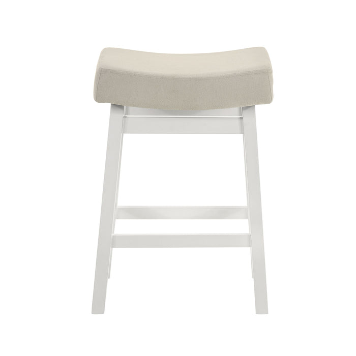 Lenon - Modern Farmhouse Wood Counter Height Kitchen Bar Stool