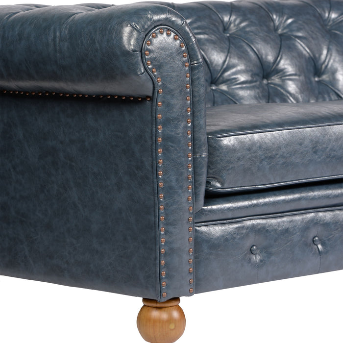 Winston - Loveseat - Antique Blue