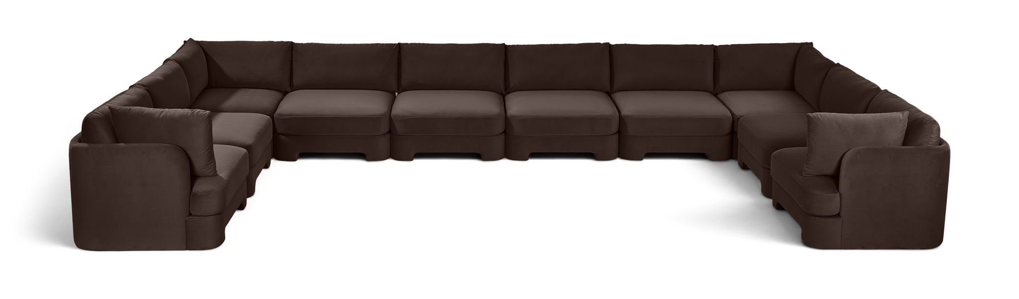 Hammond - Velvet Performance Fabric Upholstered 10 Piece Sectional