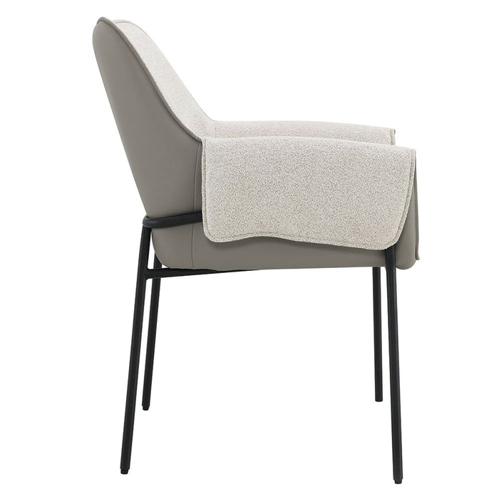 Jirina - Arm Chair (Set of 2) - Beige Chenille