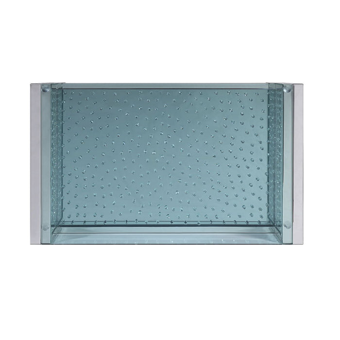 Nysa - 47" Coffee Table - Mirrored & Faux Crystals