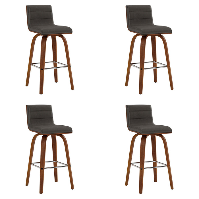 Vienna - 26" Swivel Counter Stool - Walnut Wood