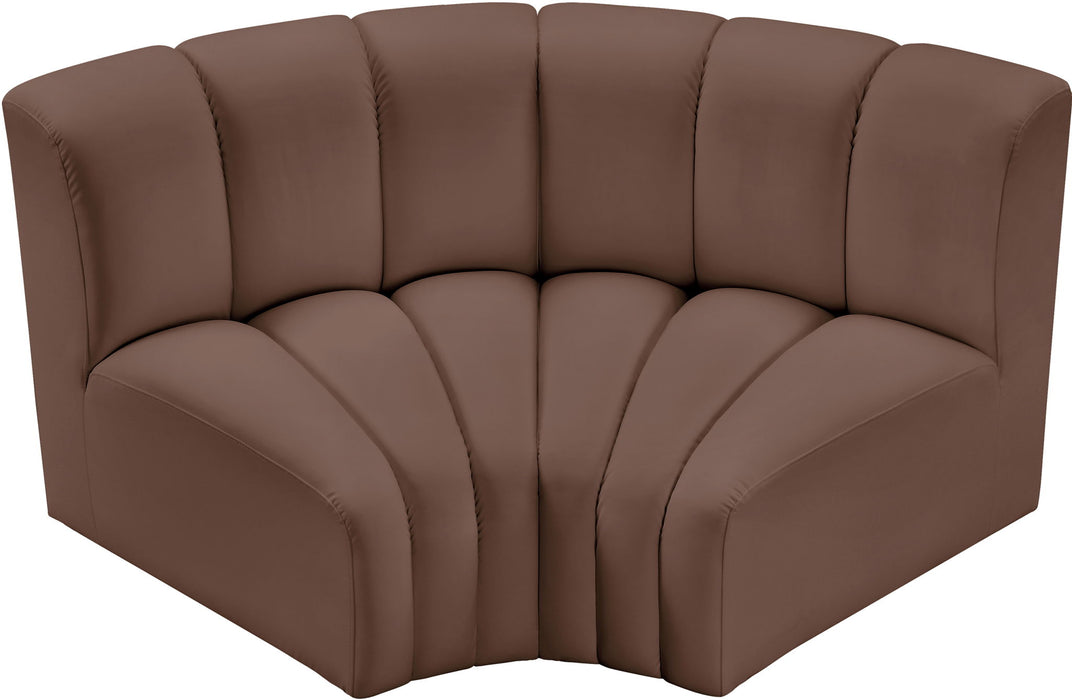 Arc - Faux Leather 2 Piece Modular Sofa