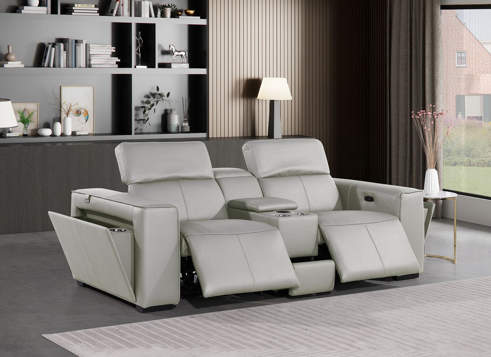 1224 - 3-Piece Modular Power Reclining Loveseat In With 2 Power Recliners & Power Headrests