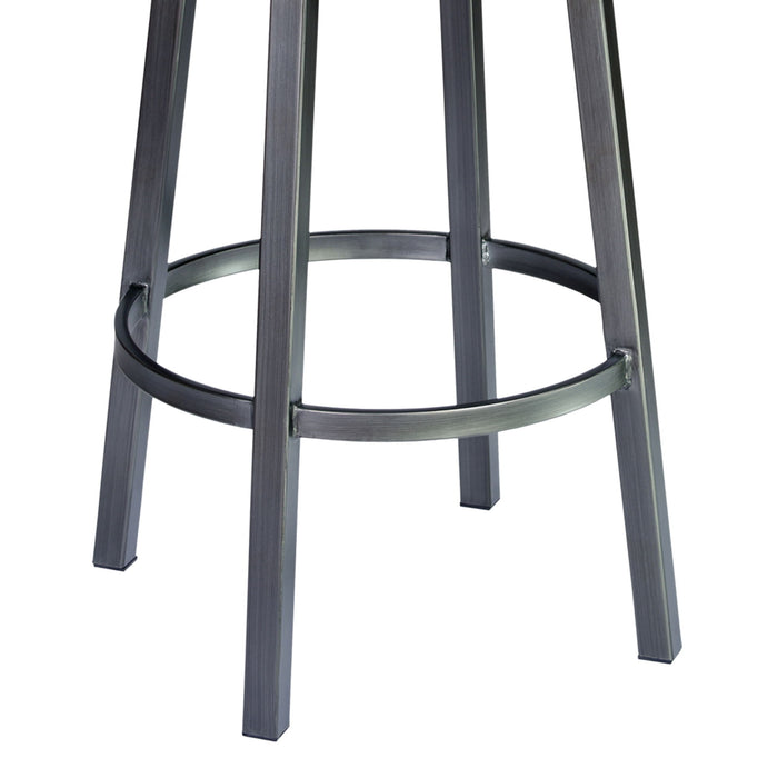 Madrid - 26" Barstool - Mineral Finish With Bandero Tobacco Upholstery