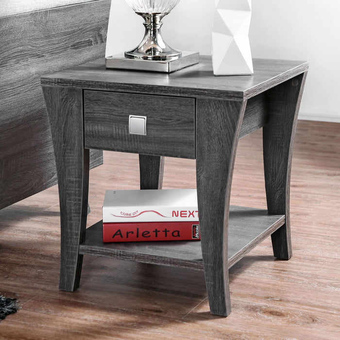 Amity - End Table - Gray