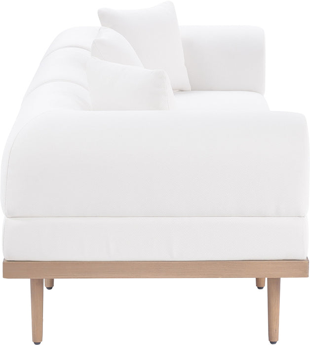 Laguna - 3 Piece Resilient Water Resistant Fabric 106.5" Upholstered Outdoor Patio Modular Sofa