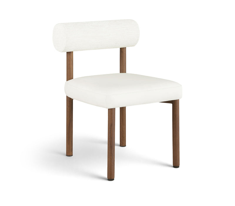 Paramo - Chenille Fabric and Vegan Leather Upholstered Dining Chair
